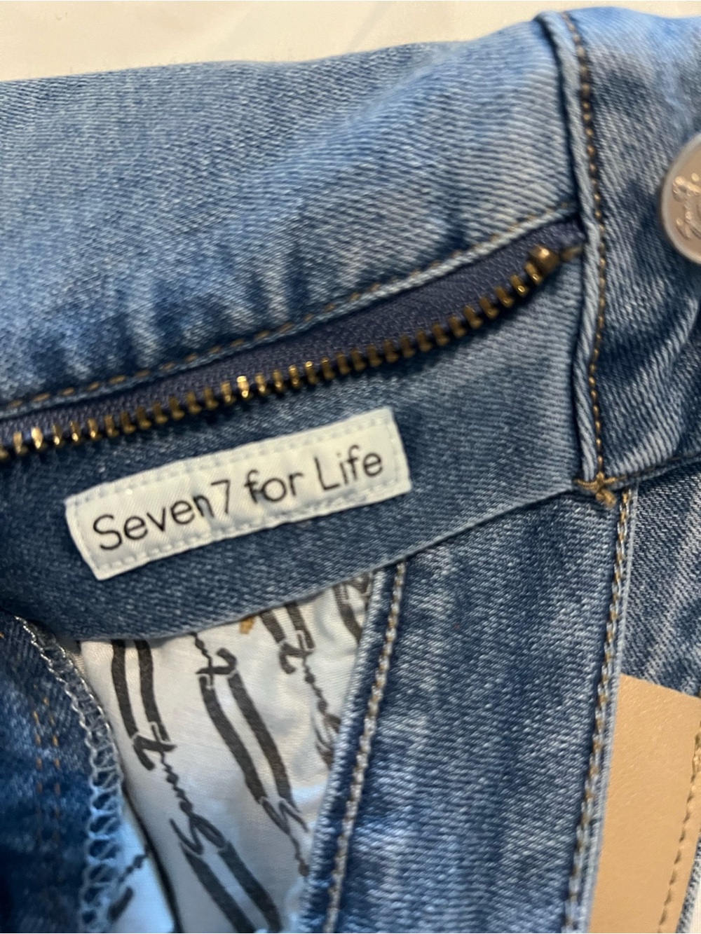 Seven7 Light Blue Denim Jacket with Contrast Stitching
